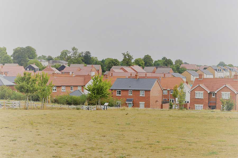 View of housing development